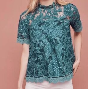 HD in Paris Lace Green Top 8